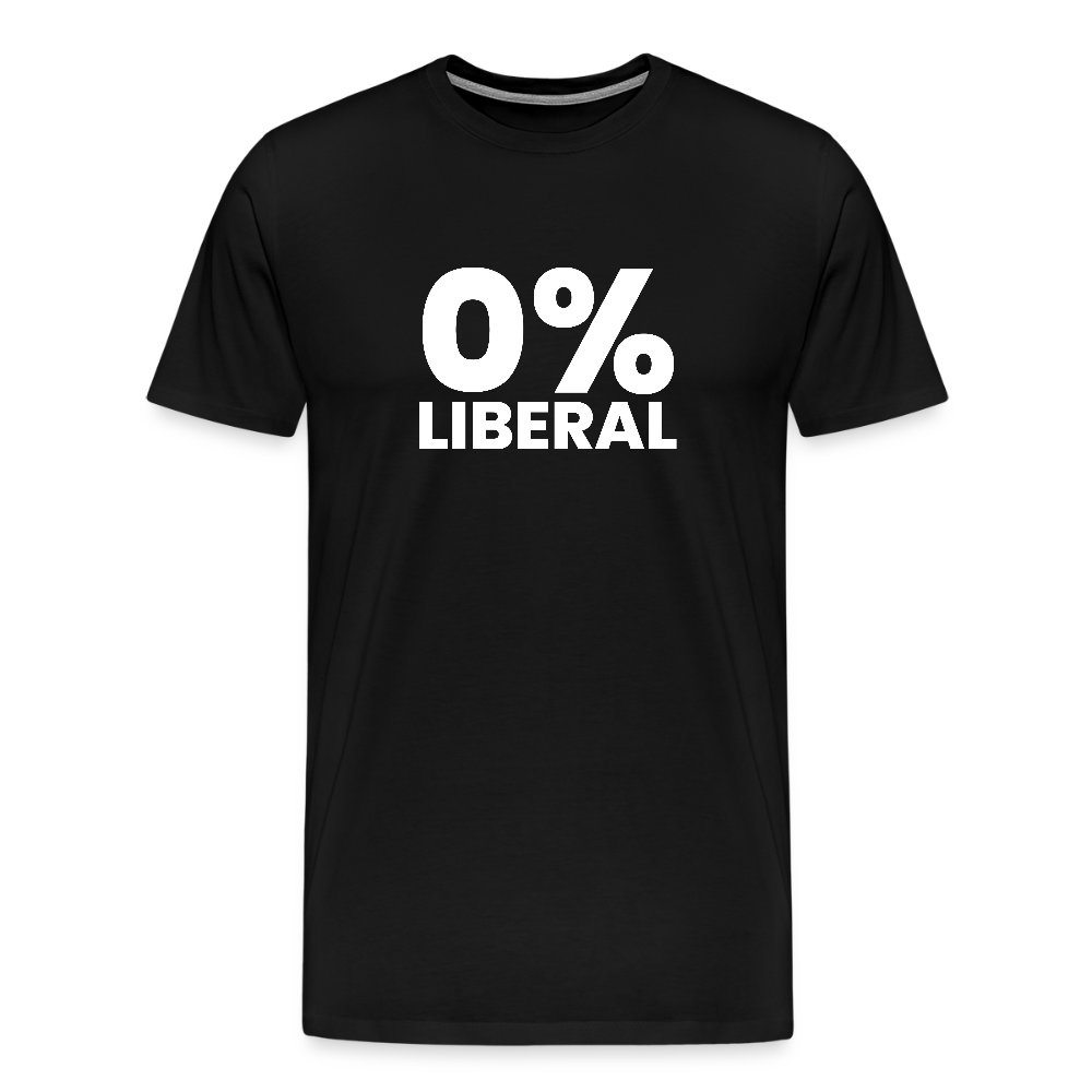 0% Liberal Men's Premium T-Shirt - black