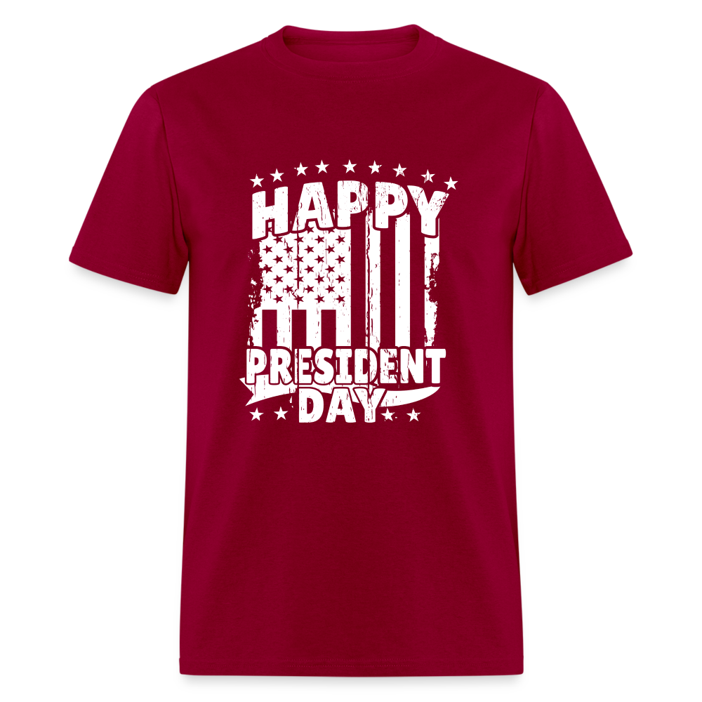 Happy President Day Unisex Classic T-Shirt - dark red