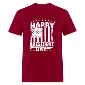 Happy President Day Unisex Classic T-Shirt - dark red