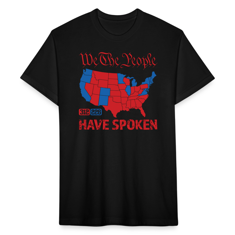 We The People Have Spoken Fitted Cotton/Poly T-Shirt - black