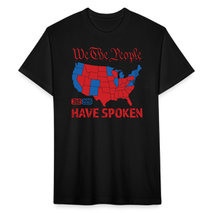 We The People Have Spoken Fitted Cotton/Poly T-Shirt - black