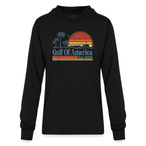 Gulf of America v2 Unisex Long Sleeve Hoodie Shirt - black