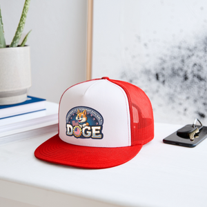 DOGE Trucker Hat - white/red