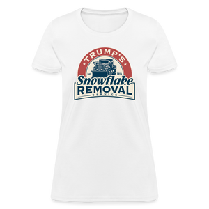 Trump's Snowflake Removal Service Women's T-Shirt - white