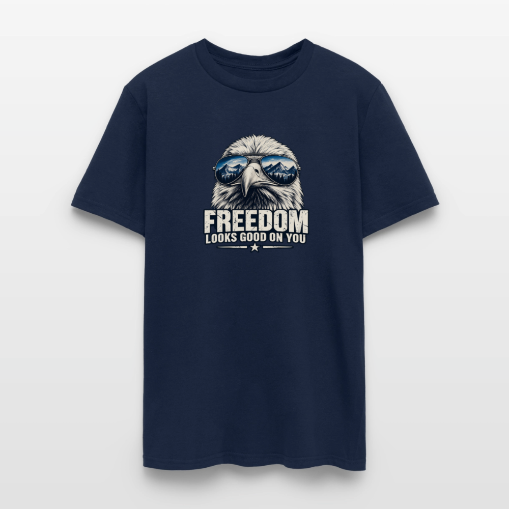 Freedom Looks Good on You Classic T-Shirt - navy