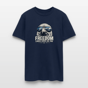 Freedom Looks Good on You Classic T-Shirt - navy