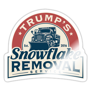 Trump's Snowflake Removal Service Sticker - white glossy