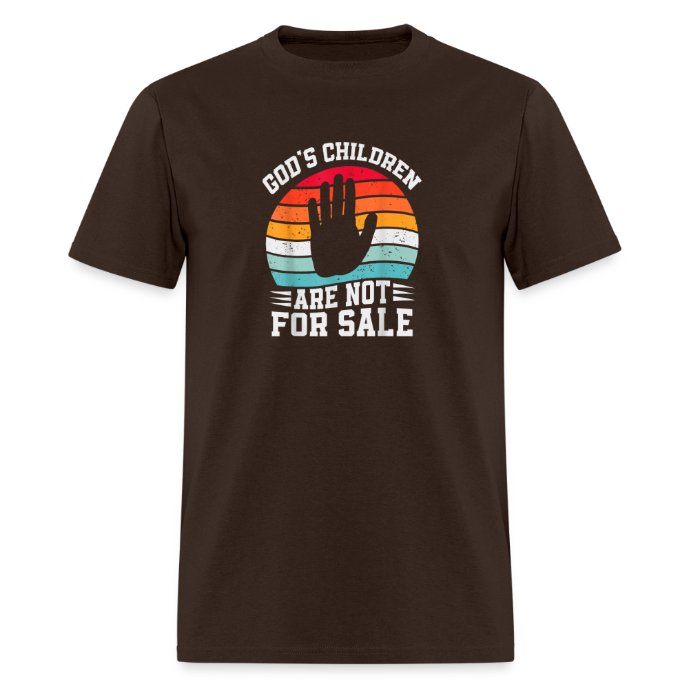 God's Children Are Not For Sale Classic T-Shirt - brown