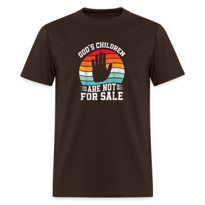 God's Children Are Not For Sale Classic T-Shirt - brown