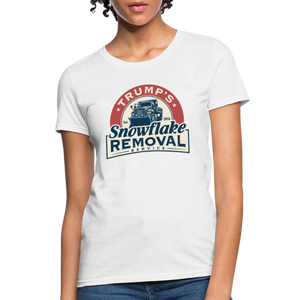 Trump's Snowflake Removal Service Women's T-Shirt - white