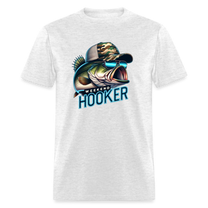 Weekend Hooker Funny Fishing Men's Classic T-Shirt - light heather gray