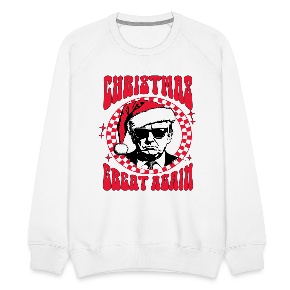 Christmas Great Again Men’s Premium Sweatshirt - white