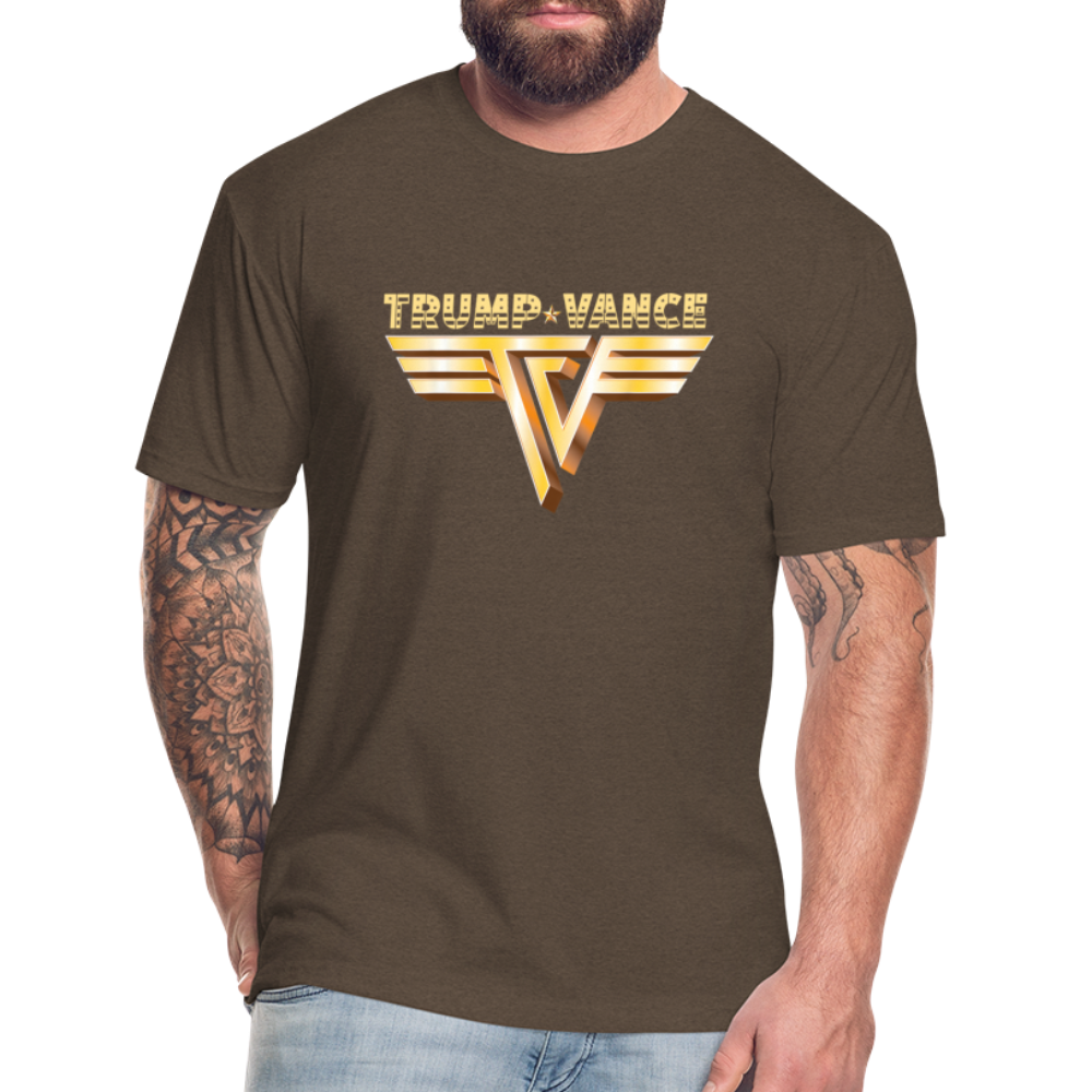 Trump/Vance Fitted Cotton/Poly T-Shirt by Next Level - heather espresso