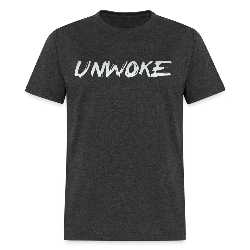 UNWOKE - Anti Woke Classic T-Shirt - heather black