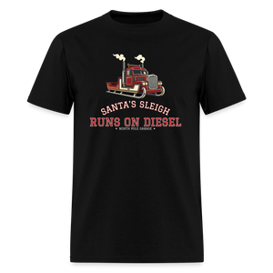 Santa’s Sleigh Runs on Diesel Classic T-Shirt - black