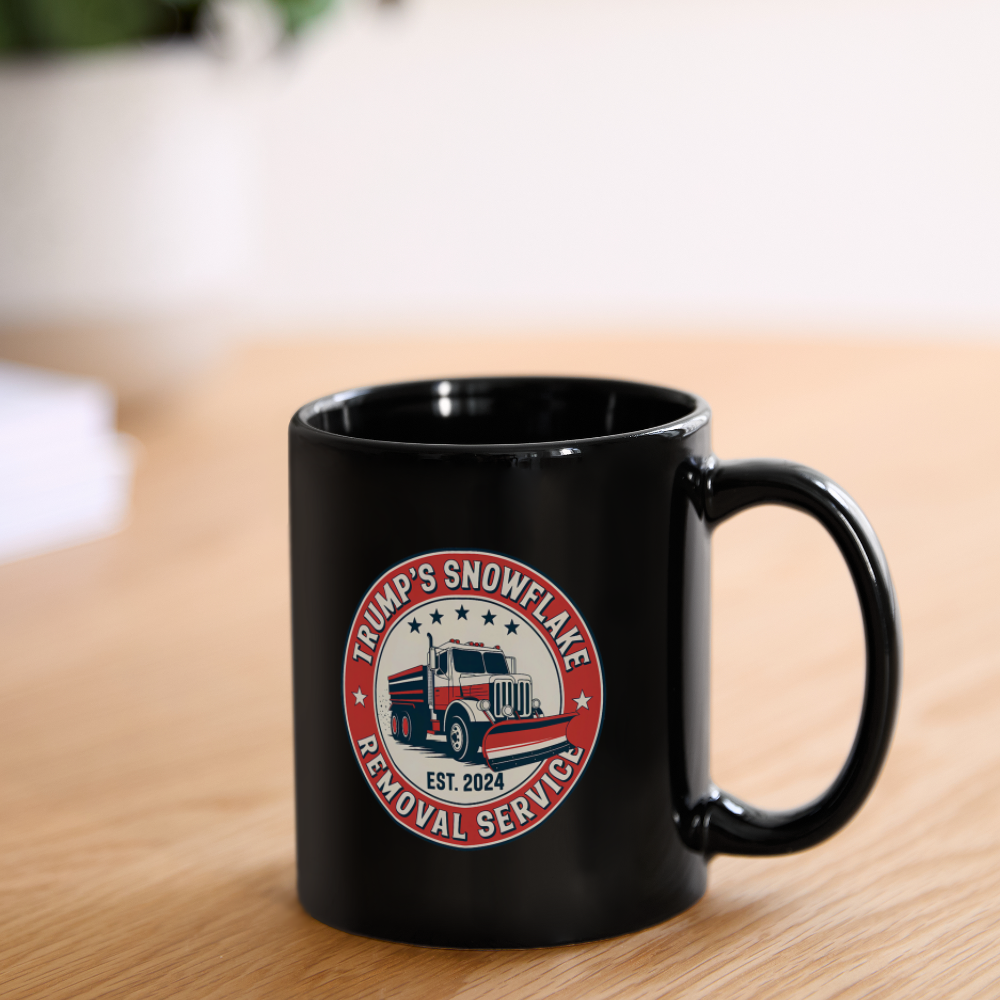 Trump's Snowflake Removal Service (Retro 2024) Full Color Mug - black