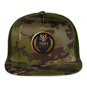 FAFO - Federal Agency for Financial Oversight - Trucker Hat - MultiCam\green