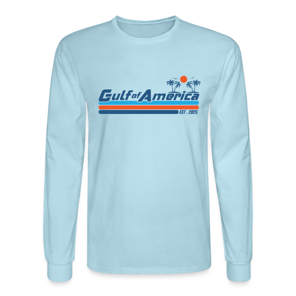 Gulf of America Men's Long Sleeve T-Shirt - powder blue