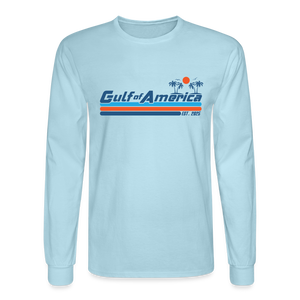 Gulf of America Men's Long Sleeve T-Shirt - powder blue