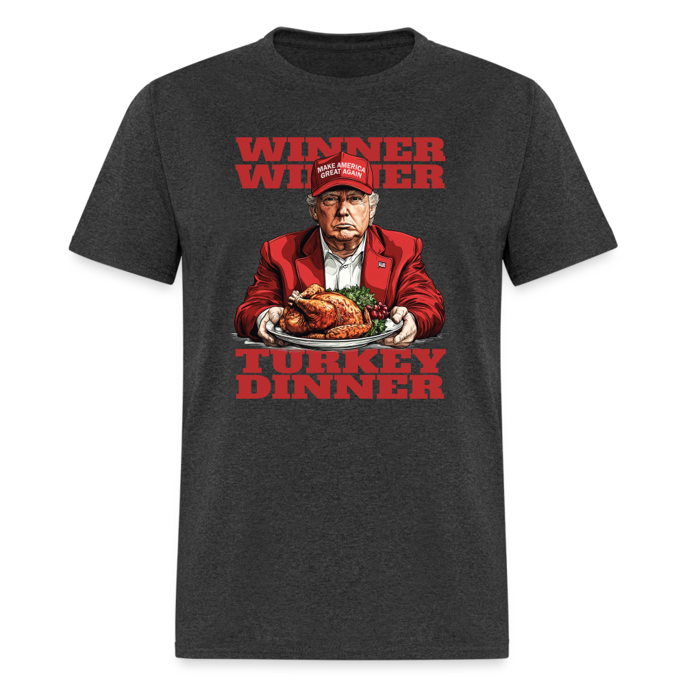 Donald Trump - Winner Winner Turkey Dinner Thanksgiving Classic T-Shirt - heather black