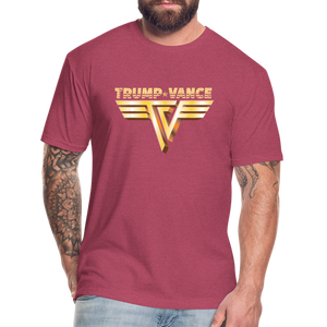 Trump/Vance Fitted Cotton/Poly T-Shirt by Next Level - heather burgundy