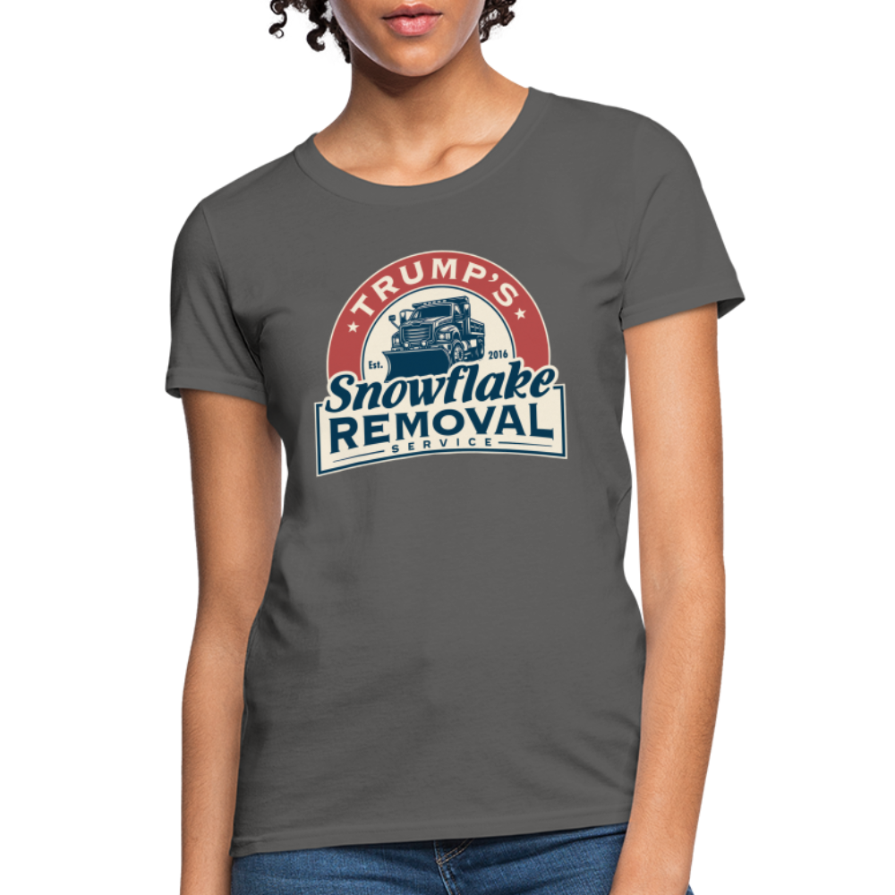 Trump's Snowflake Removal Service Women's T-Shirt - charcoal