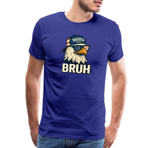 Funny Bruh Patriotic Eagle Men's Premium T-Shirt - royal blue