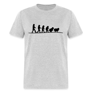 Human Evolution to Sheep Classic T-Shirt - heather gray