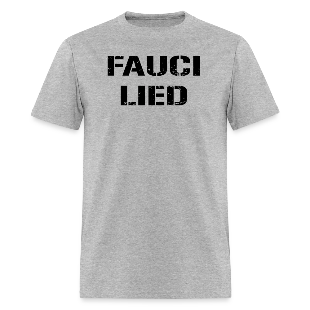 Fauci Lied Classic T-Shirt - heather gray