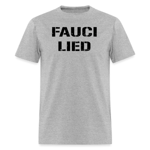 Fauci Lied Classic T-Shirt - heather gray