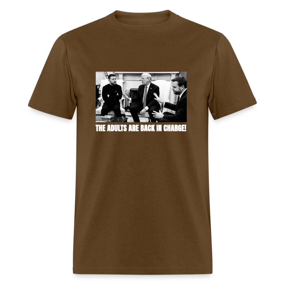 The Adults Are Back In Charge Unisex Classic T-Shirt - brown