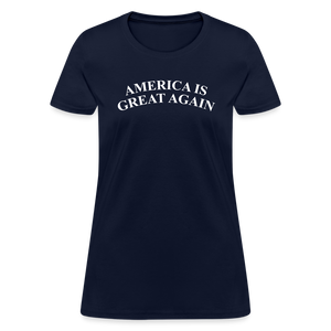 America Is Great Again Women's T-Shirt - navy