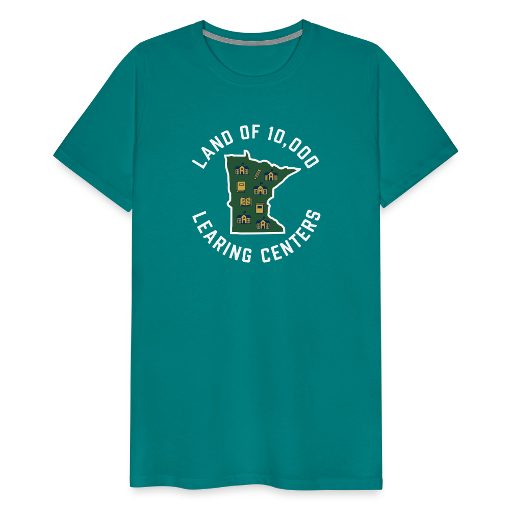 Land of 10,000 Learning Centers Funny Men's Premium T-Shirt - teal