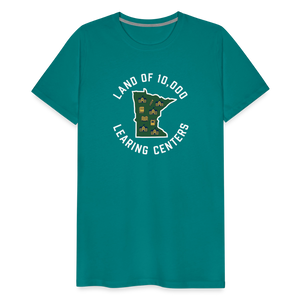 Land of 10,000 Learning Centers Funny Men's Premium T-Shirt - teal