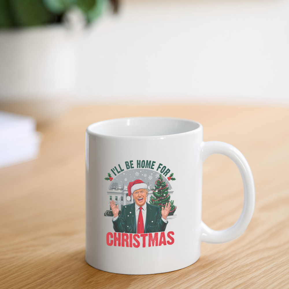 I'll be home for Christmas Trump Coffee/Tea Mug - white