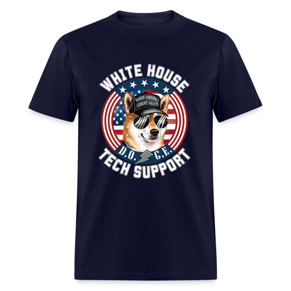 DOGE - 	 White House Tech Support Unisex Classic T-Shirt - navy