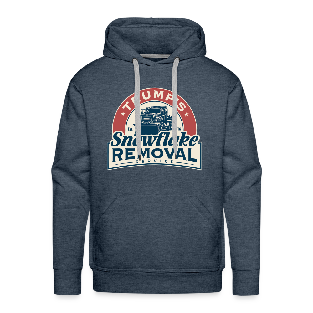 Trump's Snowflake Removal Service Men’s Premium Hoodie - heather denim