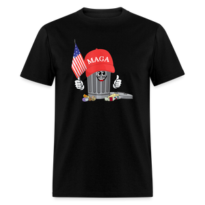 MAGA Garbage Can Funny Classic T-Shirt - black