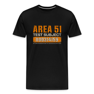 Area 51 Test Subject Men's Premium T-Shirt - black