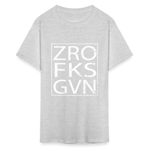 Zero Fucks Given Unisex Classic T-Shirt - heather gray