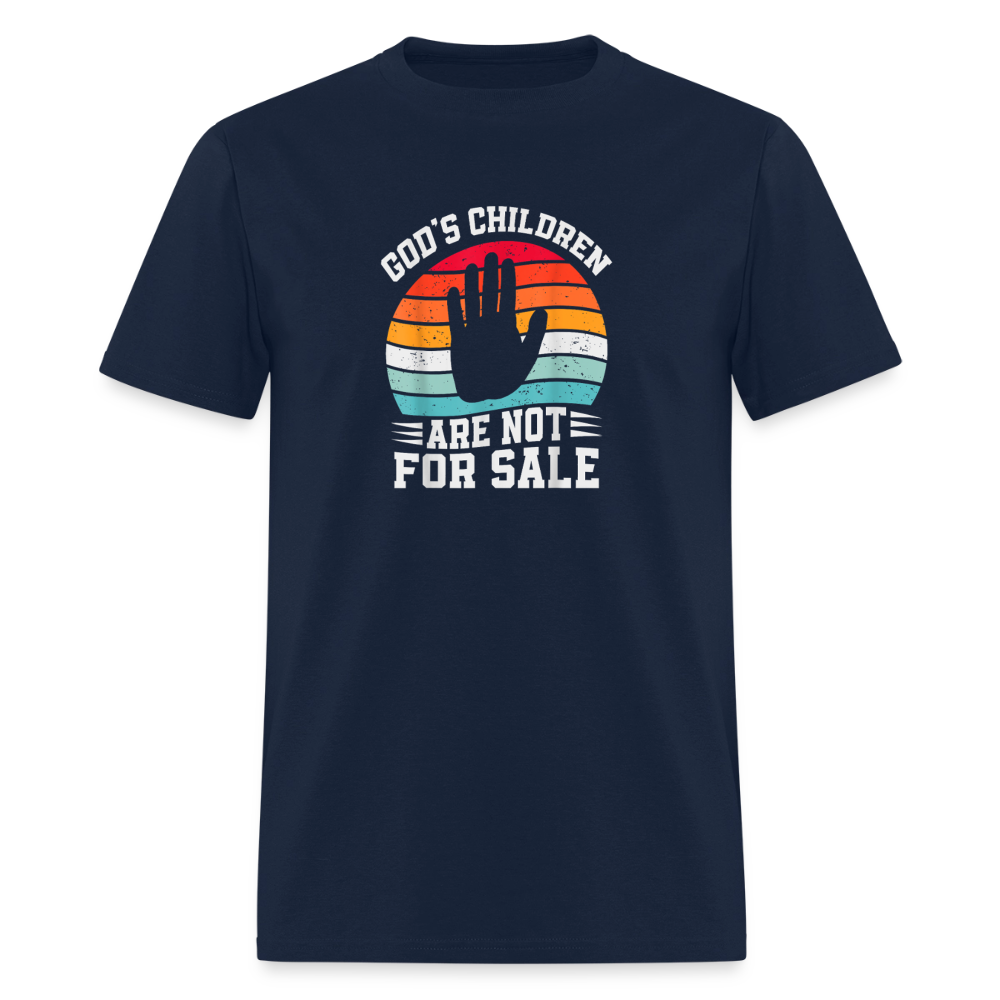 God's Children Are Not For Sale Classic T-Shirt - navy