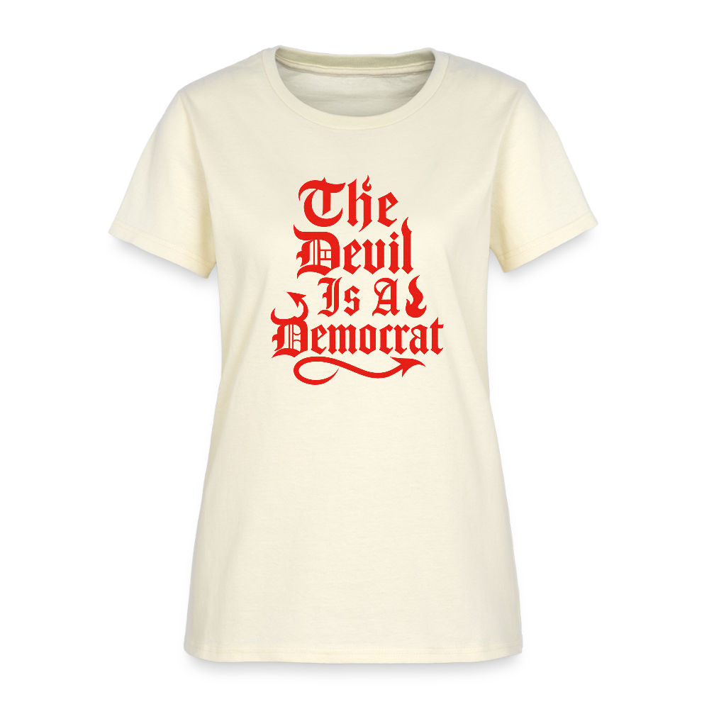 The Devil Is A Democrat Women's T-Shirt - off white