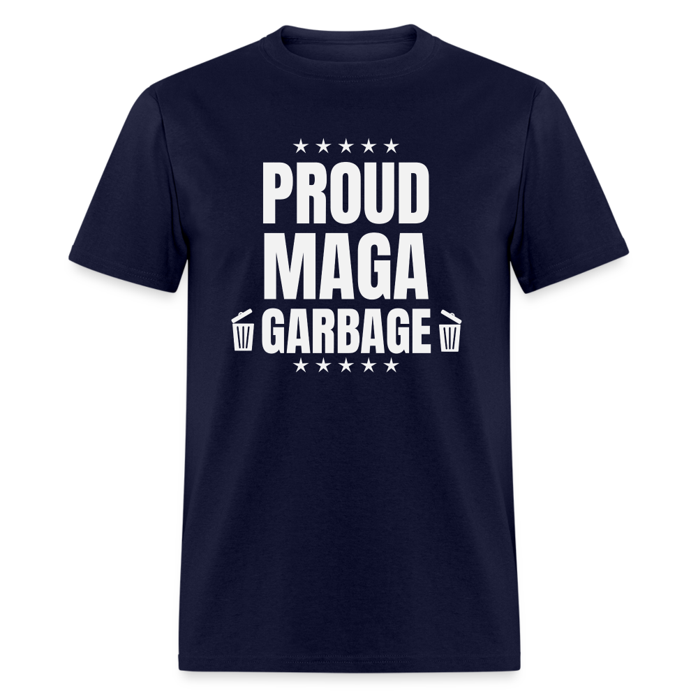 Proud MAGA Garbage Classic T-Shirt - navy