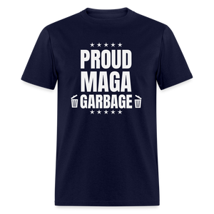 Proud MAGA Garbage Classic T-Shirt - navy