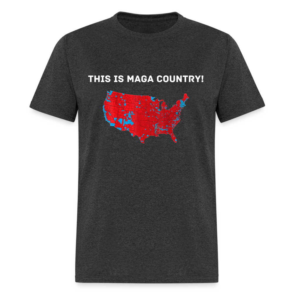 This is MAGA Country Unisex Classic T-Shirt - heather black