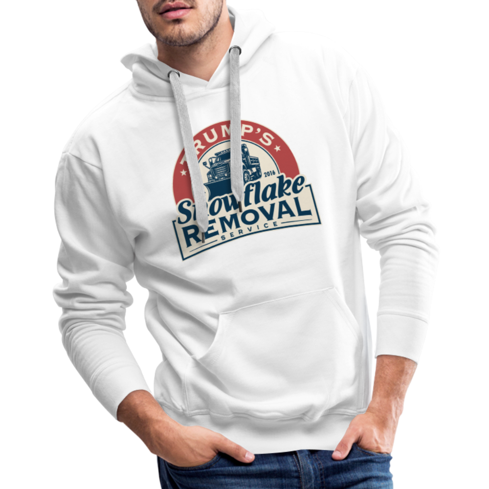 Trump's Snowflake Removal Service Men’s Premium Hoodie - white