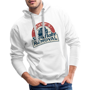 Trump's Snowflake Removal Service Men’s Premium Hoodie - white