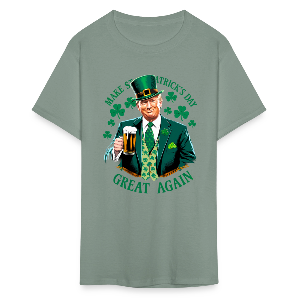 Make St. Patrick's Day Great Again Unisex Classic T-Shirt - sage