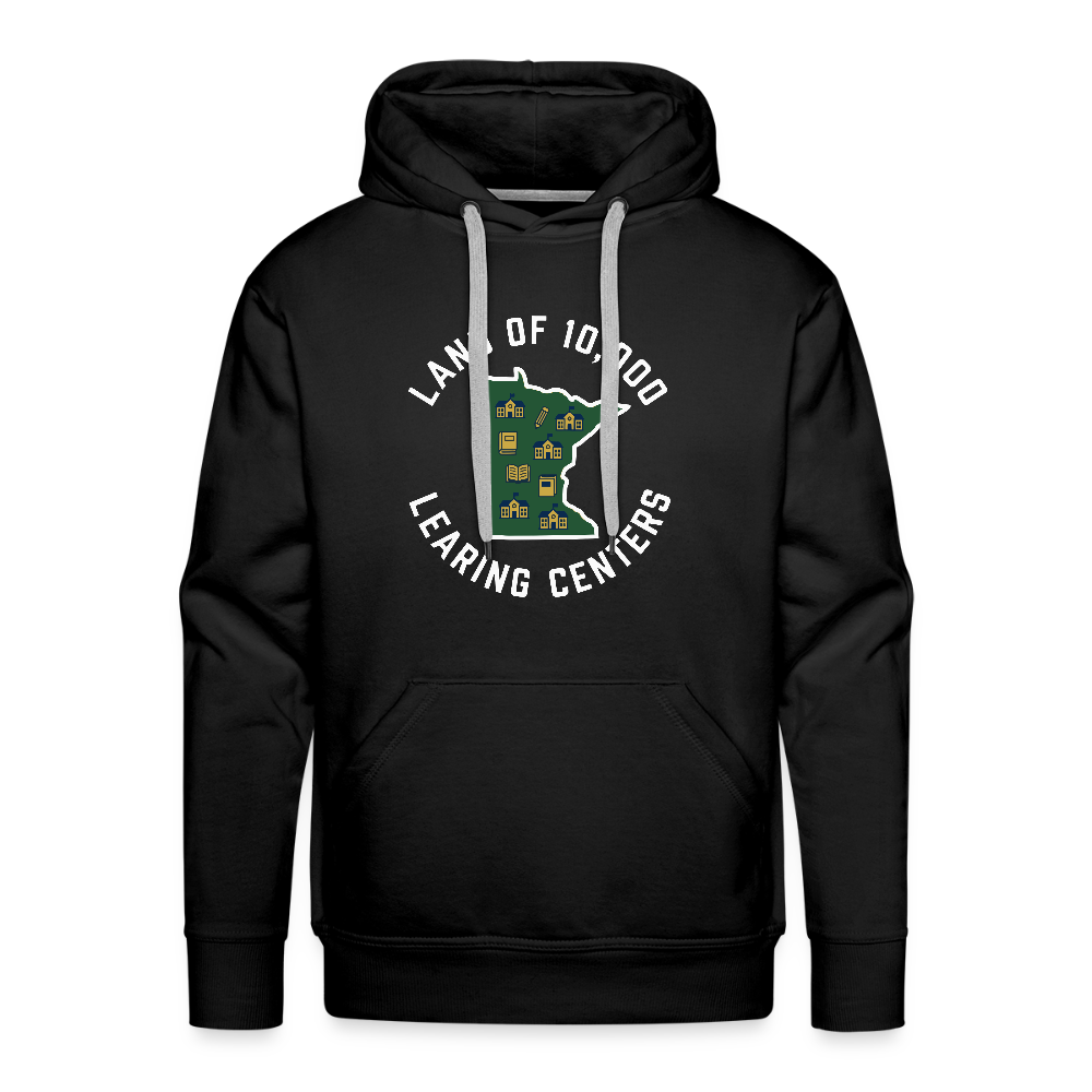Land of 10,000 Learning Centers Funny Men’s Premium Hoodie - black