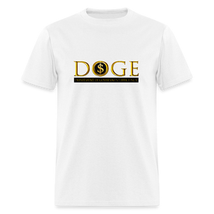 DOGE Department of Government Efficiency Classic T-Shirt - white